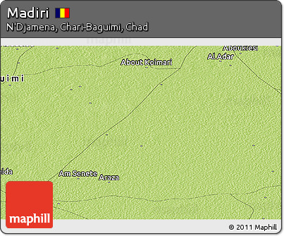 Physical Panoramic Map of Madiri