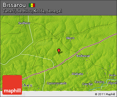 Physical 3D Map of Bissarou