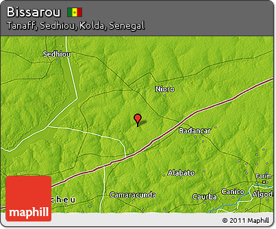 Physical 3D Map of Bissarou