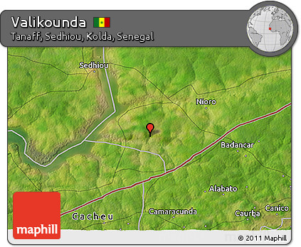 Satellite 3D Map of Valikounda