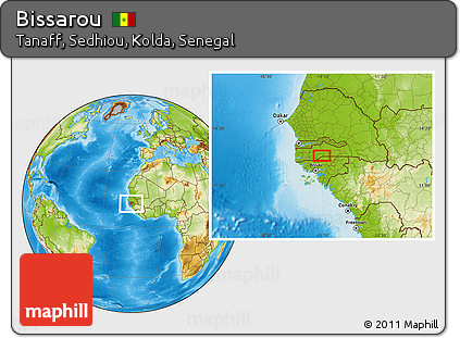 Physical Location Map of Bissarou