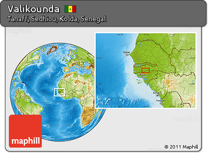 Physical Location Map of Valikounda