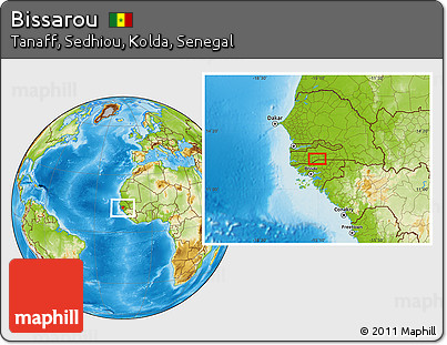 Physical Location Map of Bissarou