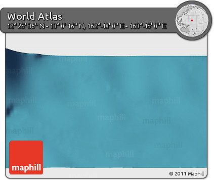 Satellite 3D Map of the Area around 12° 42' 56" N, 163° 16' 30" E