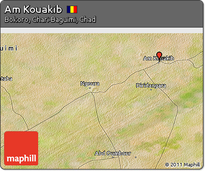 Satellite 3D Map of Am Kouakib
