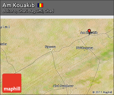 Satellite 3D Map of Am Kouakib