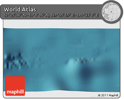 Satellite 3D Map of the Area around 12° 42' 56" N, 170° 4' 29" E