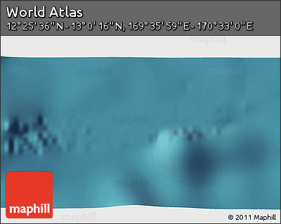 Satellite 3D Map of the Area around 12° 42' 56" N, 170° 4' 29" E
