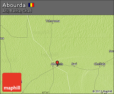 Physical Map of Abourda