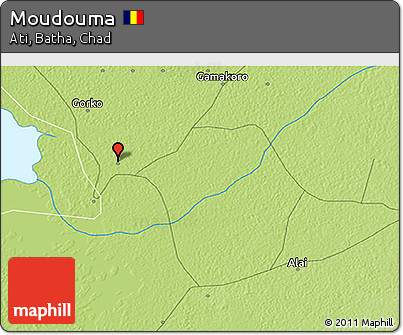 Physical 3D Map of Moudouma