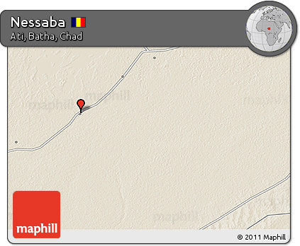 Shaded Relief 3D Map of Nessaba