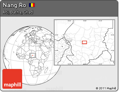 Blank Location Map of Nang Ro