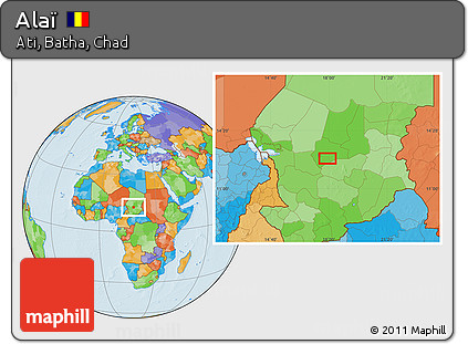Political Location Map of Alaï