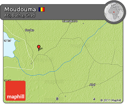 Physical Map of Moudouma