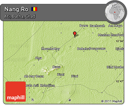 Physical Map of Nang Ro