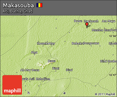 Physical Map of Makasouba