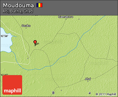 Physical Map of Moudouma