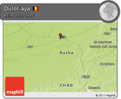 Physical Panoramic Map of Dulotiaya