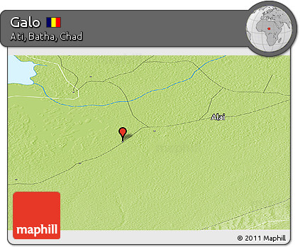 Physical Panoramic Map of Galo