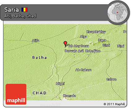 Physical Panoramic Map of Saria