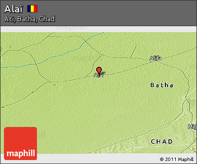 Physical Panoramic Map of Alaï