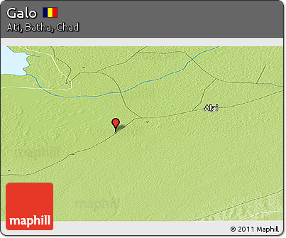 Physical Panoramic Map of Galo