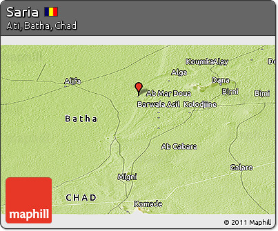 Physical Panoramic Map of Saria