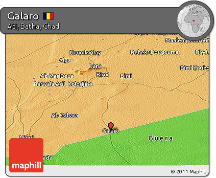 Political Panoramic Map of Galaro