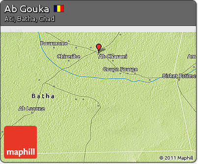 Physical 3D Map of Ab Gouka