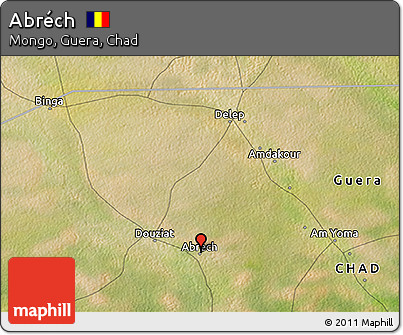Satellite 3D Map of Abréch