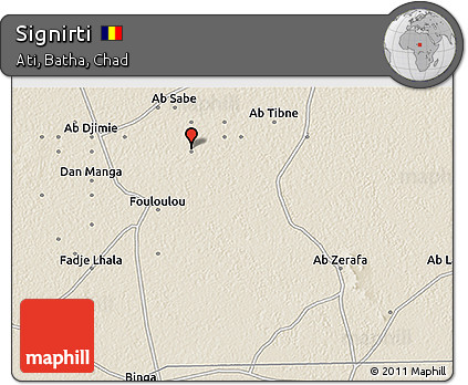 Shaded Relief 3D Map of Signirti