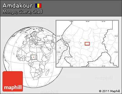 Blank Location Map of Amdakour
