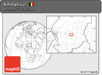 Blank Location Map of Amdakour