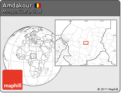 Blank Location Map of Amdakour