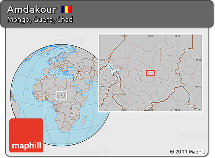 Gray Location Map of Amdakour