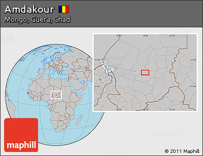 Gray Location Map of Amdakour