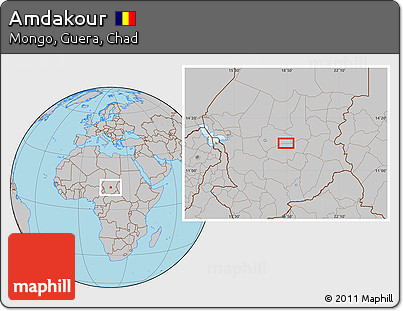 Gray Location Map of Amdakour