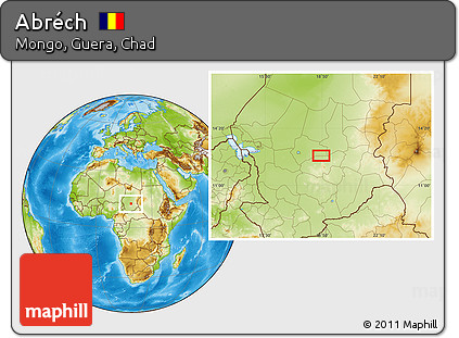 Physical Location Map of Abréch