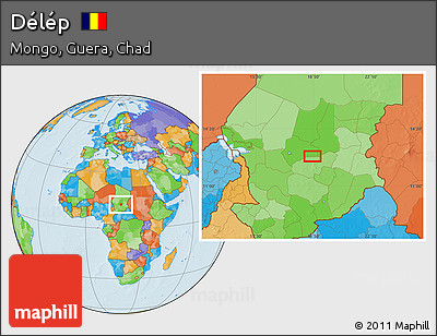 Political Location Map of Délép