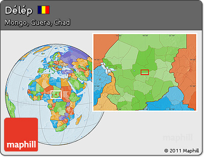 Political Location Map of Délép