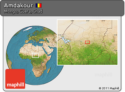 Satellite Location Map of Amdakour