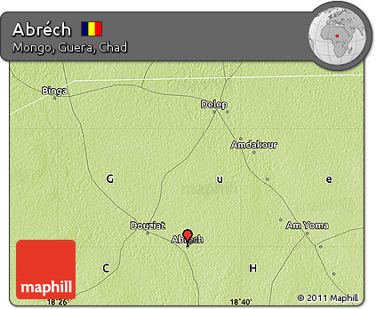 Physical Map of Abréch