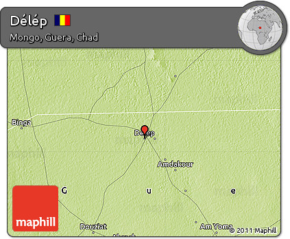 Physical Map of Délép