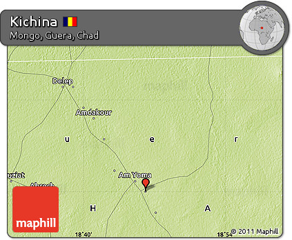 Physical Map of Kichina