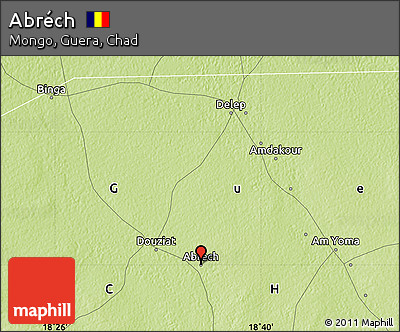 Physical Map of Abréch
