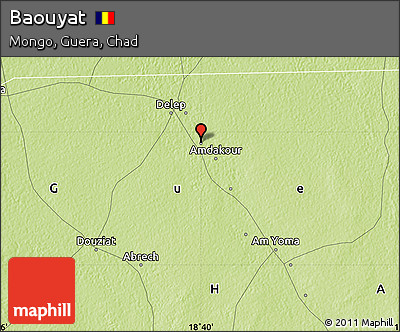 Physical Map of Baouyat