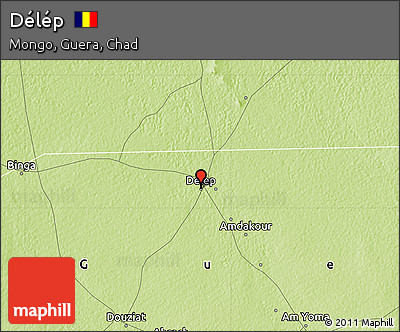 Physical Map of Délép