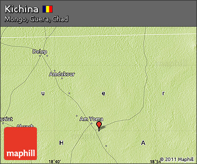 Physical Map of Kichina