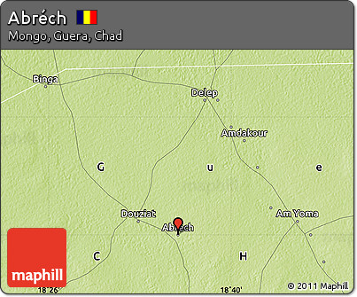 Physical Map of Abréch