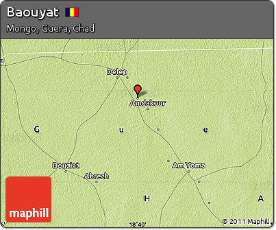 Physical Map of Baouyat